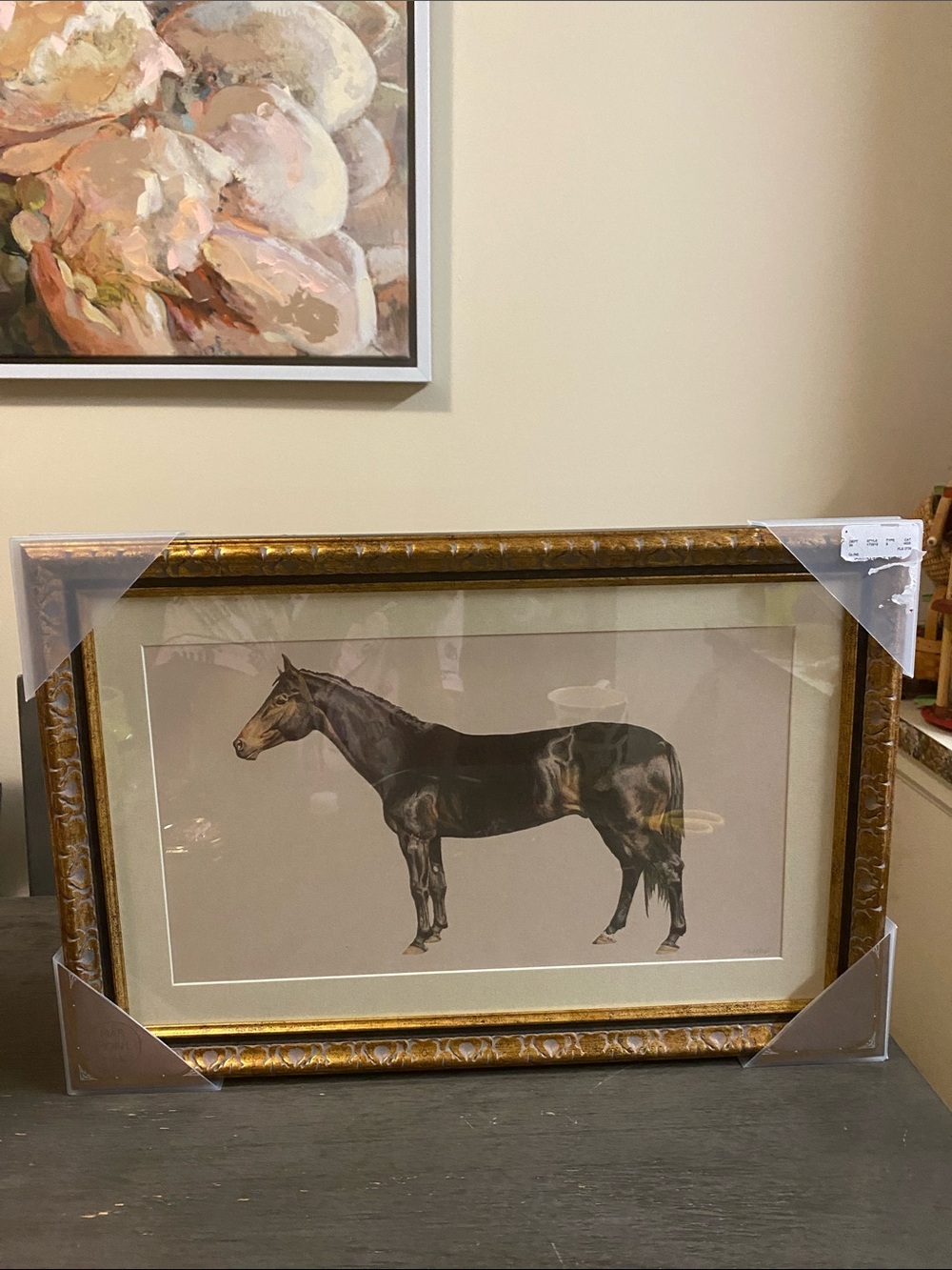 Black Horse Print Wall Art